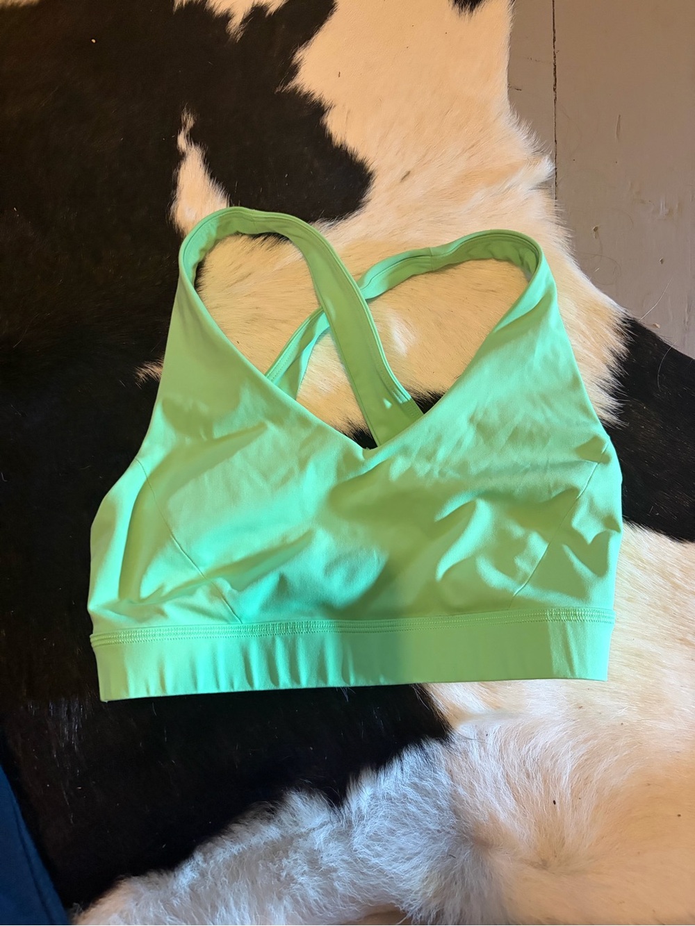 lululemon athletica Bright Green Cross-Back Sports Bra